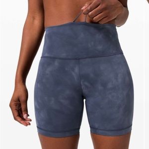Lululemon Wunder Train Shorts 6” Diamond Dye Shade Naval Blue